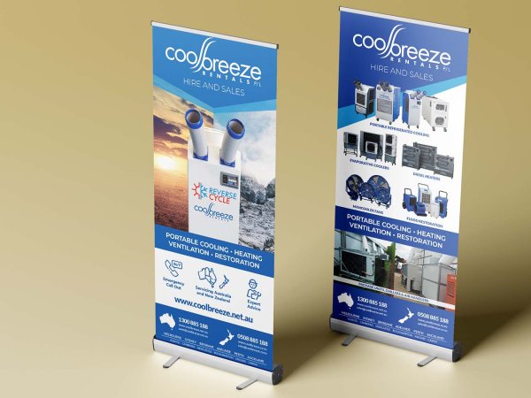 Pull Up Banners for Cool Breeze Rentals